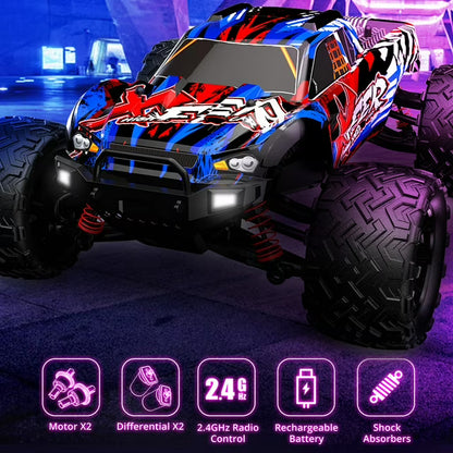 Remote Control Car 116 2.4GHz 45KM/H All Terrain Off Road Trucks 4WD Climbing Car Gifts Full Scale for Adults
