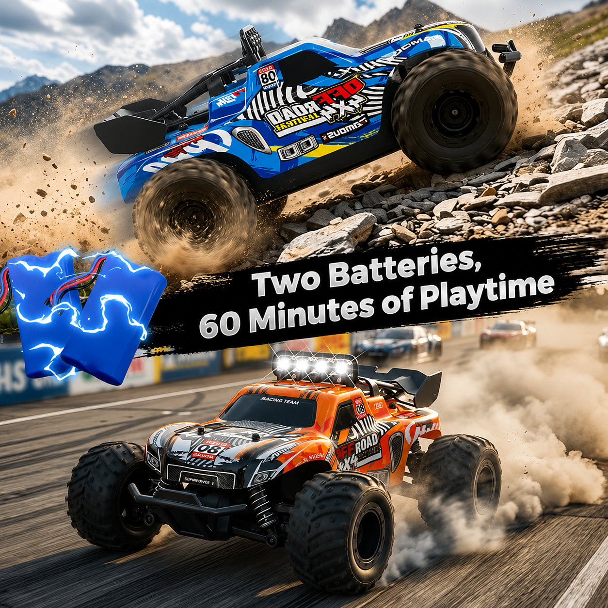 1:18 rc monster conquer truck for kids ages and hobby fans | 2.4ghz remote control car with led body lights | 20-32 km/h off-road toy truck