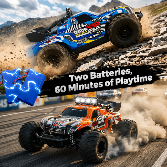 1:18 RC Monster Conquer Truck for Kids Ages and Hobby fans | 2.4GHz Remote Control Car with LED Body Lights | 20-32 km/h Off-Road Toy Truck