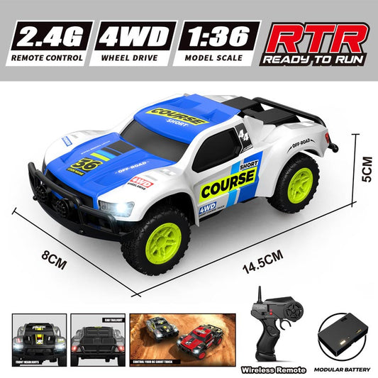 HB RC Car 1:36 Scale 4WD High Speed Off Road Remote Control Truck Designed for Kids and Rc Hobby Fans Outdoor and Indoor