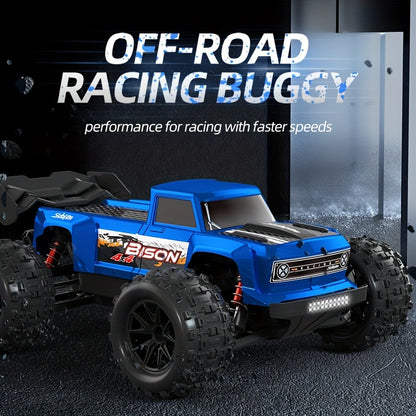 SBD Bison 1/16 Scale RC Car 60KM/H High Speed 4WD Off Road Monster Truck RTR All Terrain - Blue