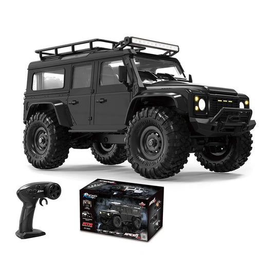 TRX-4M Style Land Rover Defender RC Crawler 1/16 RTR 4x4 Trail Truck - Black