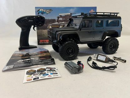 TRX-4M Style Land Rover Defender RC Crawler 1/16 RTR 4x4 Trail Truck - Black