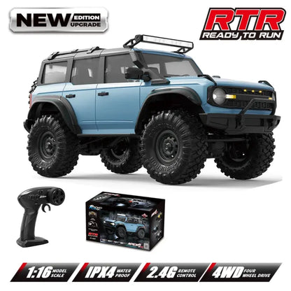 1/16 Scale 6x6 RC Crawler Truck RTR 4WD Off Road Remote Control Car Waterproof