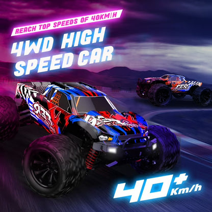 Remote Control Car 116 2.4GHz 45KM/H All Terrain Off Road Trucks 4WD Climbing Car Gifts Full Scale for Adults