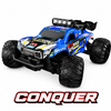 1:18 RC Monster Conquer Truck for Kids Ages and Hobby fans | 2.4GHz Remote Control Car with LED Body Lights | 20-32 km/h Off-Road Toy Truck